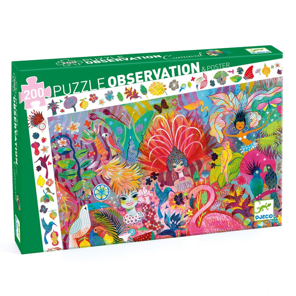 DJECO observatie puzzel Carnaval 6 jr+/ 200 stks