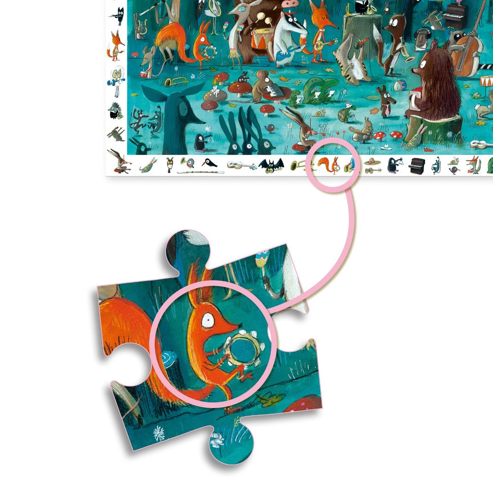 DJECO observatie puzzel L'Orchestre 3 jr+/ 35 stks