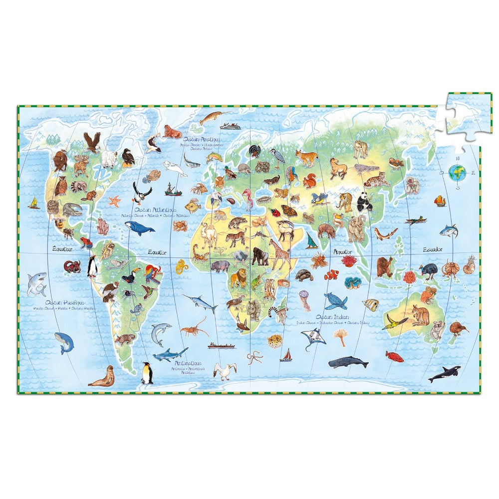DJECO observatie puzzel animals 5 jr+/ 100 stks kopen