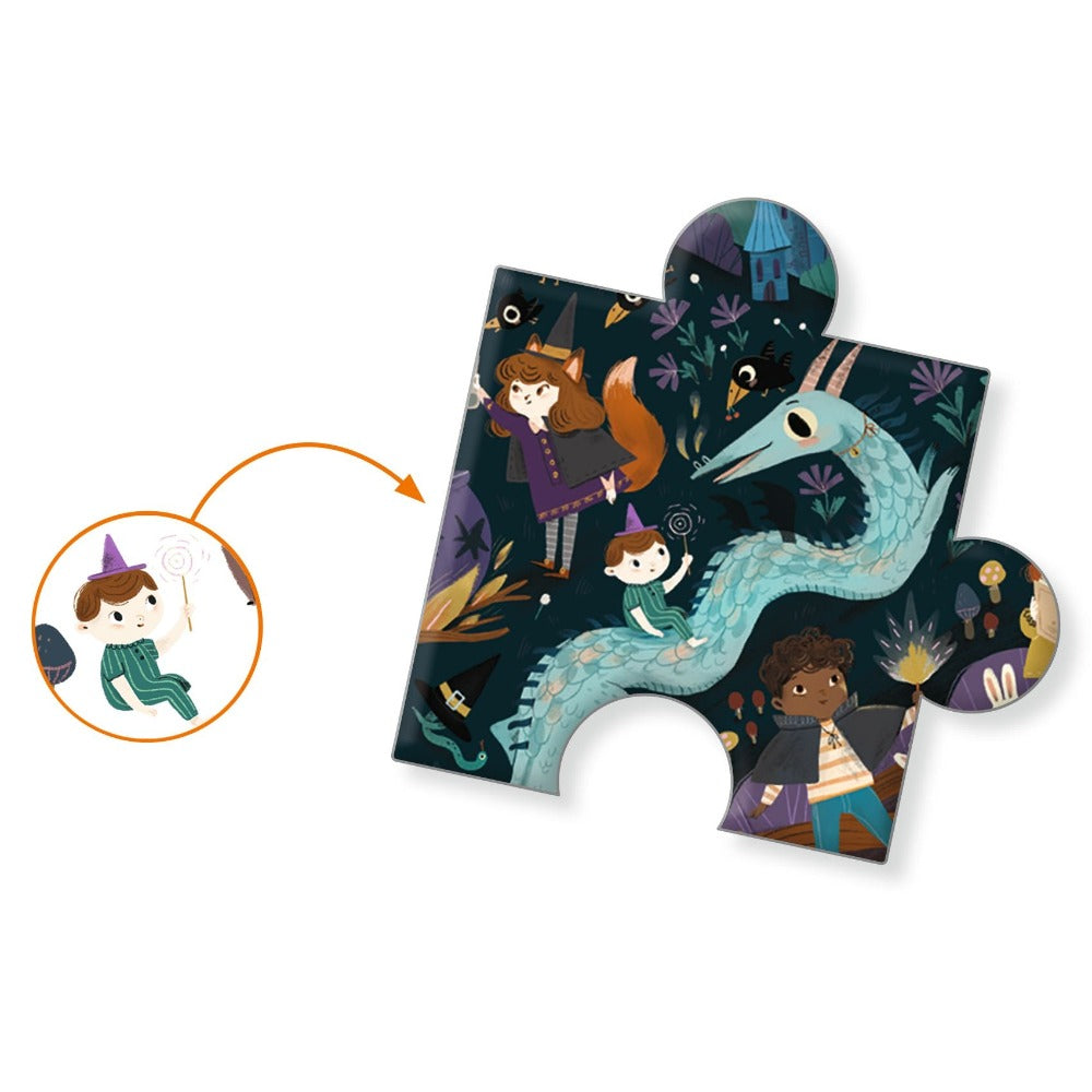 DJECO observatie puzzel sorcerers apprentices 4 jr+/ 54 stks 3070900075658