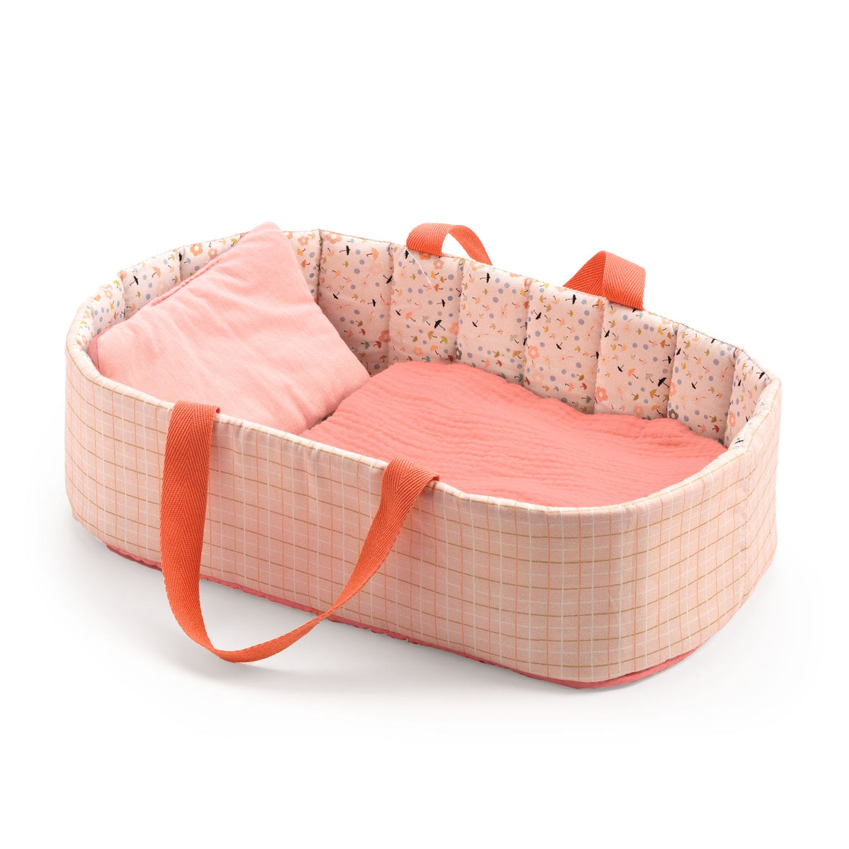 DJECO poppendraagmand Pink Lines 1.5 jr+