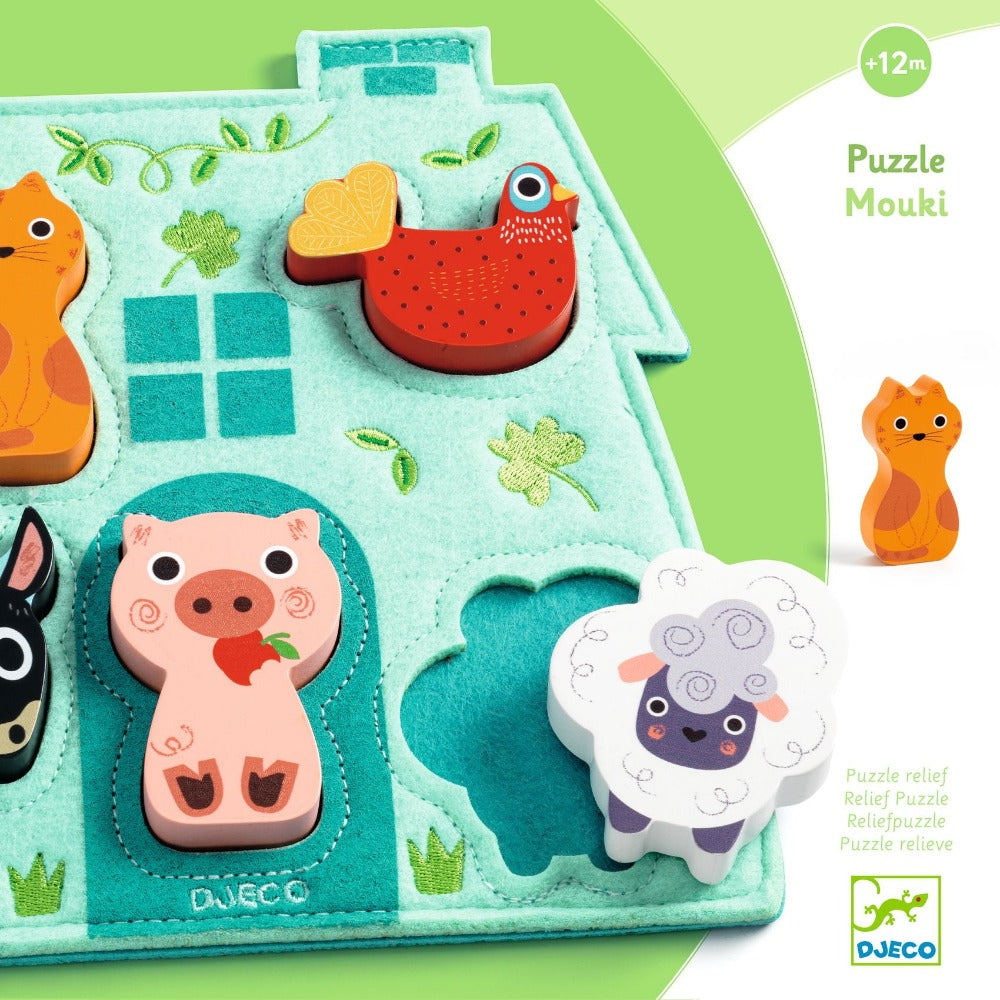 DJECO puzzel Mouki 12 mnd+