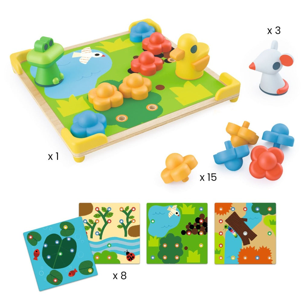 DJECO spel mozaiek Ducky & Co 2 jr+ 3070900081420