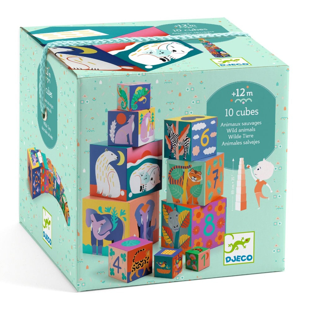 DJECO stapeltoren wilde dieren 12 mnd+ kopen