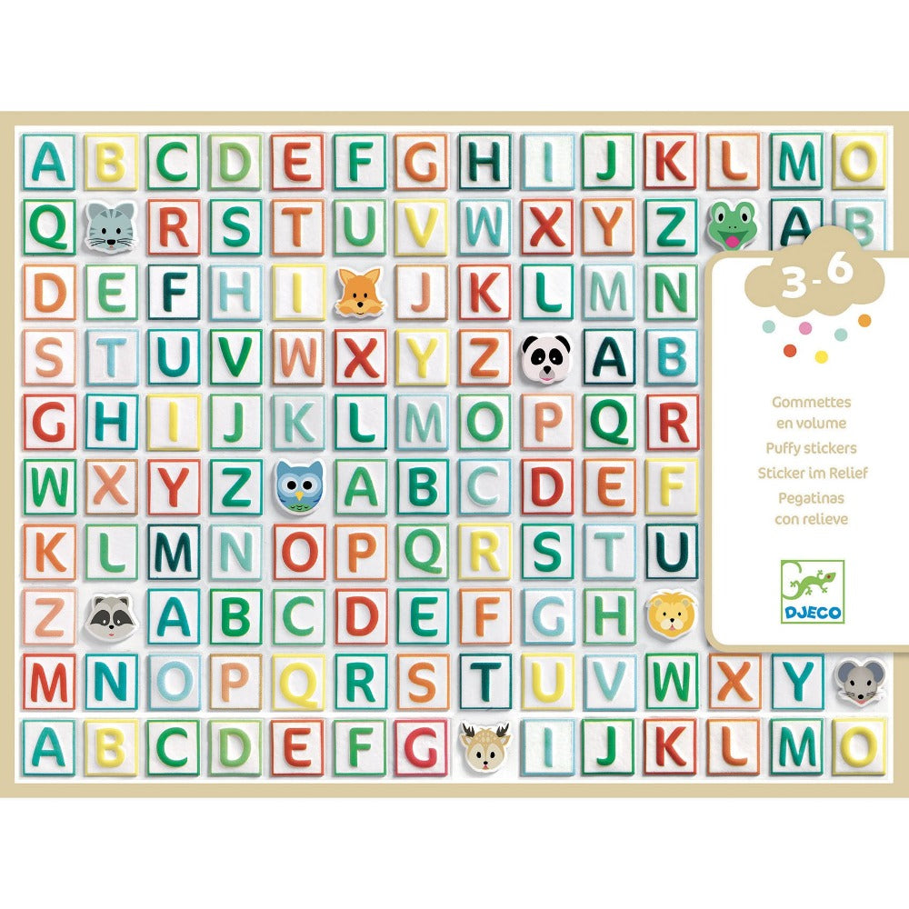 DJECO stickers puffy Alfabet