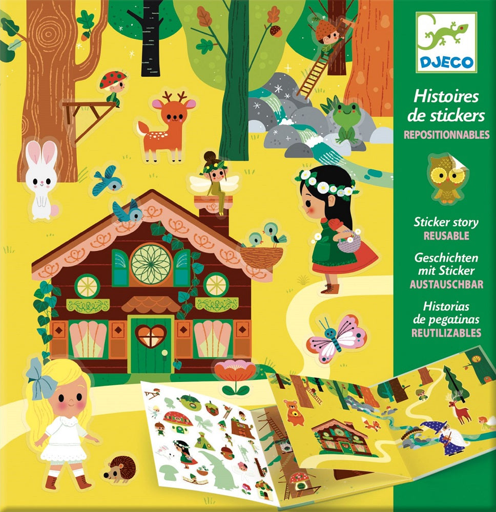 DJECO sticker story Magisch bos 4 jr+