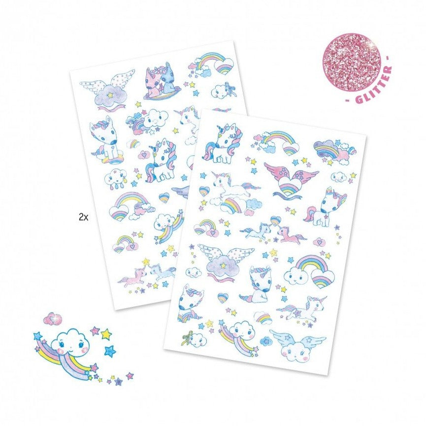 DJECO tattoo's Unicorns