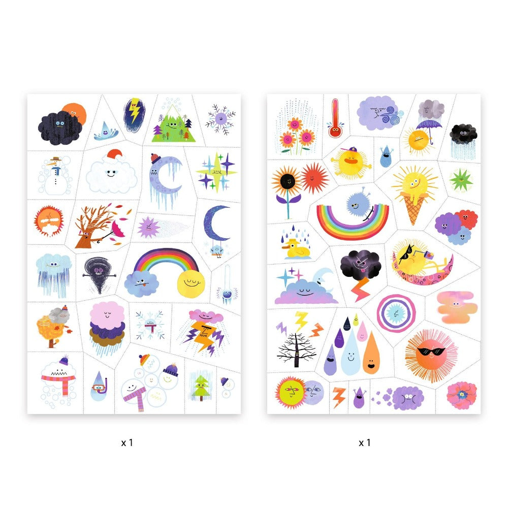 DJECO tattoo's Weather emojis kopen