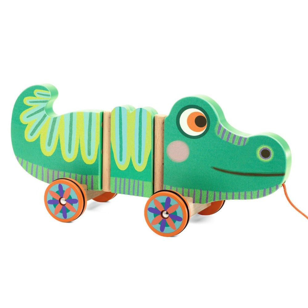 DJECO trekfiguur krokodil Edgar 18 mnd+