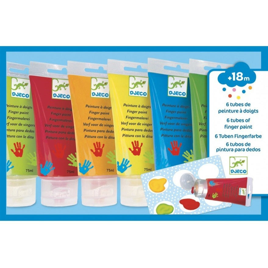 DJECO vingerverf 6 x 75ml 18 mnd+ 3070900088603