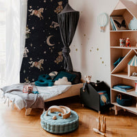 Dekornik behang sample French characters sky