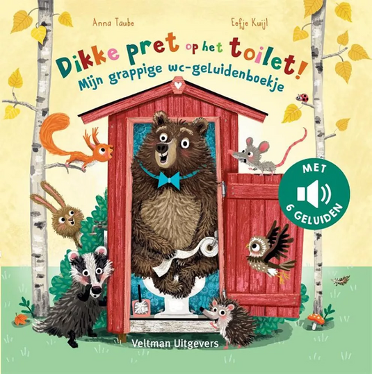 Dikke pret op het toilet geluidenboek 2 jr+