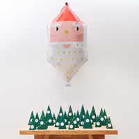 Folie ballon kerstman 82 cm