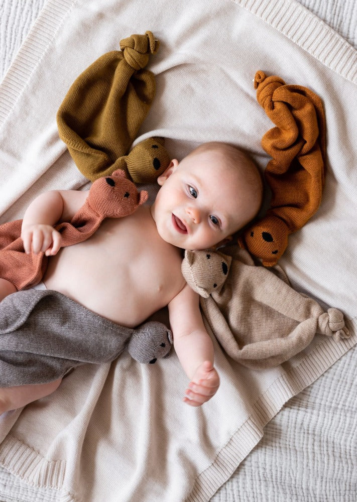 HVID knuffeldoekje Teddy tokki otter 100% merino wol