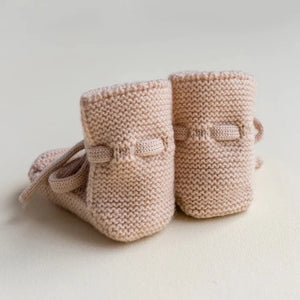 HVID slofjes apricot 9-15 mnd