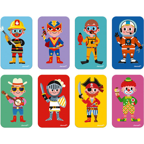 JANOD magneetboek kostuums jongens 3 jr+ superstevig karton