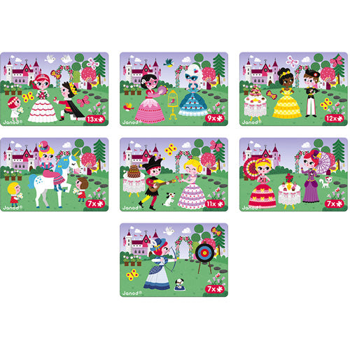 JANOD magneetboek prinsessen 3 jr+ superstevig karton