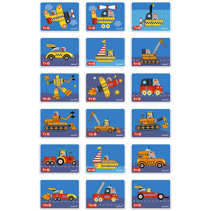 JANOD magneetboek voertuigen 3jr+