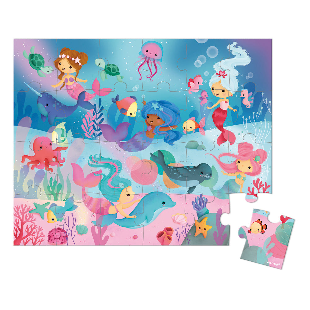 JANOD puzzel Zeemeerminnen 3jr+/ 24 stks 3700217326135