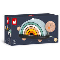 JANOD trekfiguur schildpad + stapelaar 1jr+