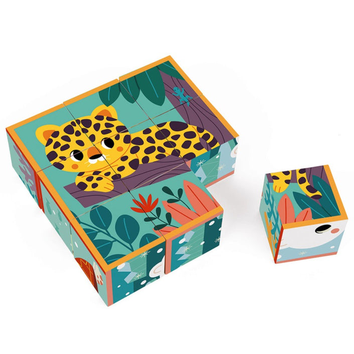 JANOD x WWF blokpuzzel dieren 2 jr+ / 9 stks