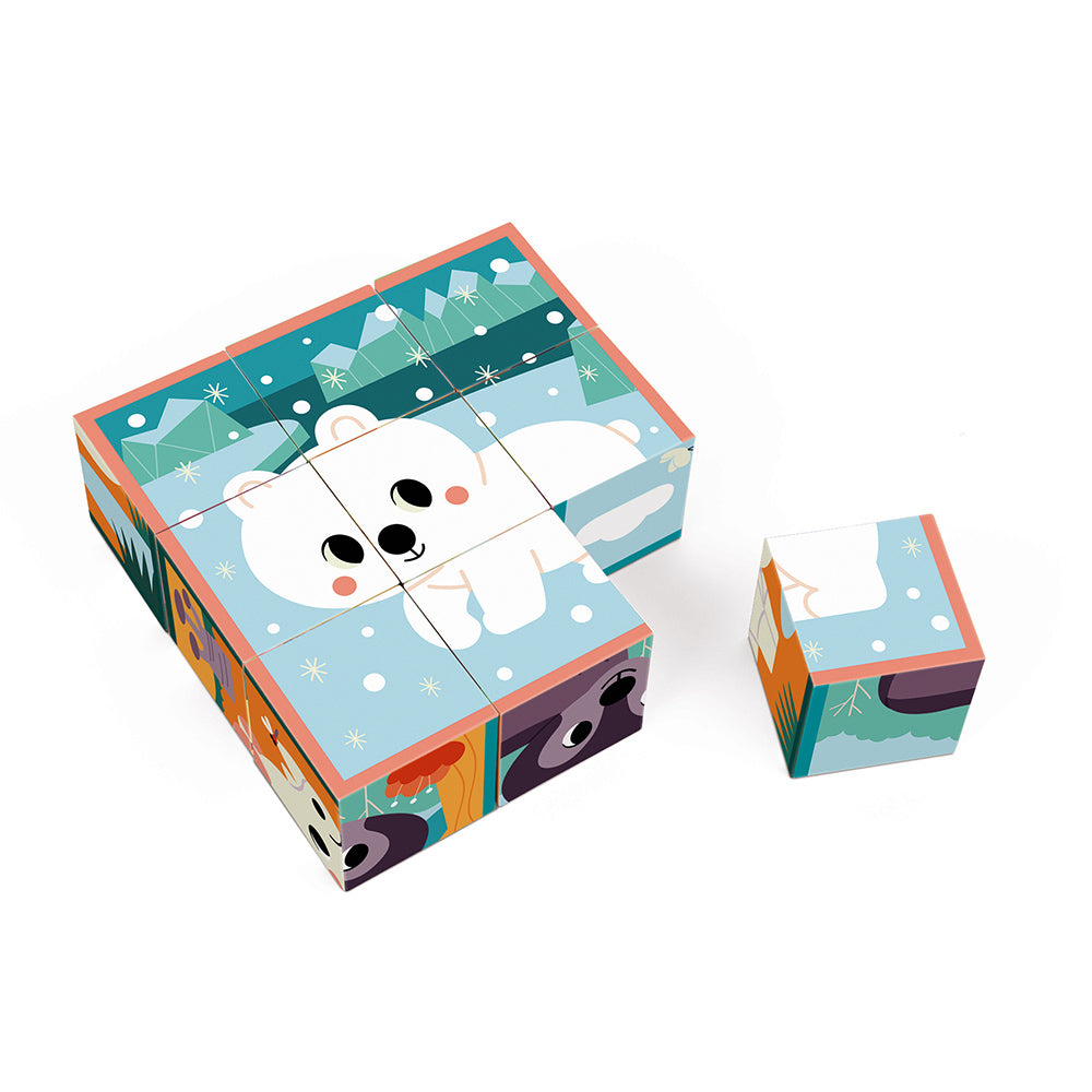 JANOD x WWF blokpuzzel dieren 2 jr+ / 9 stks