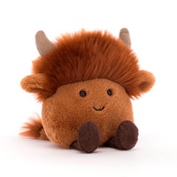 Jellycat knuffel Amuseabean Highland Cow