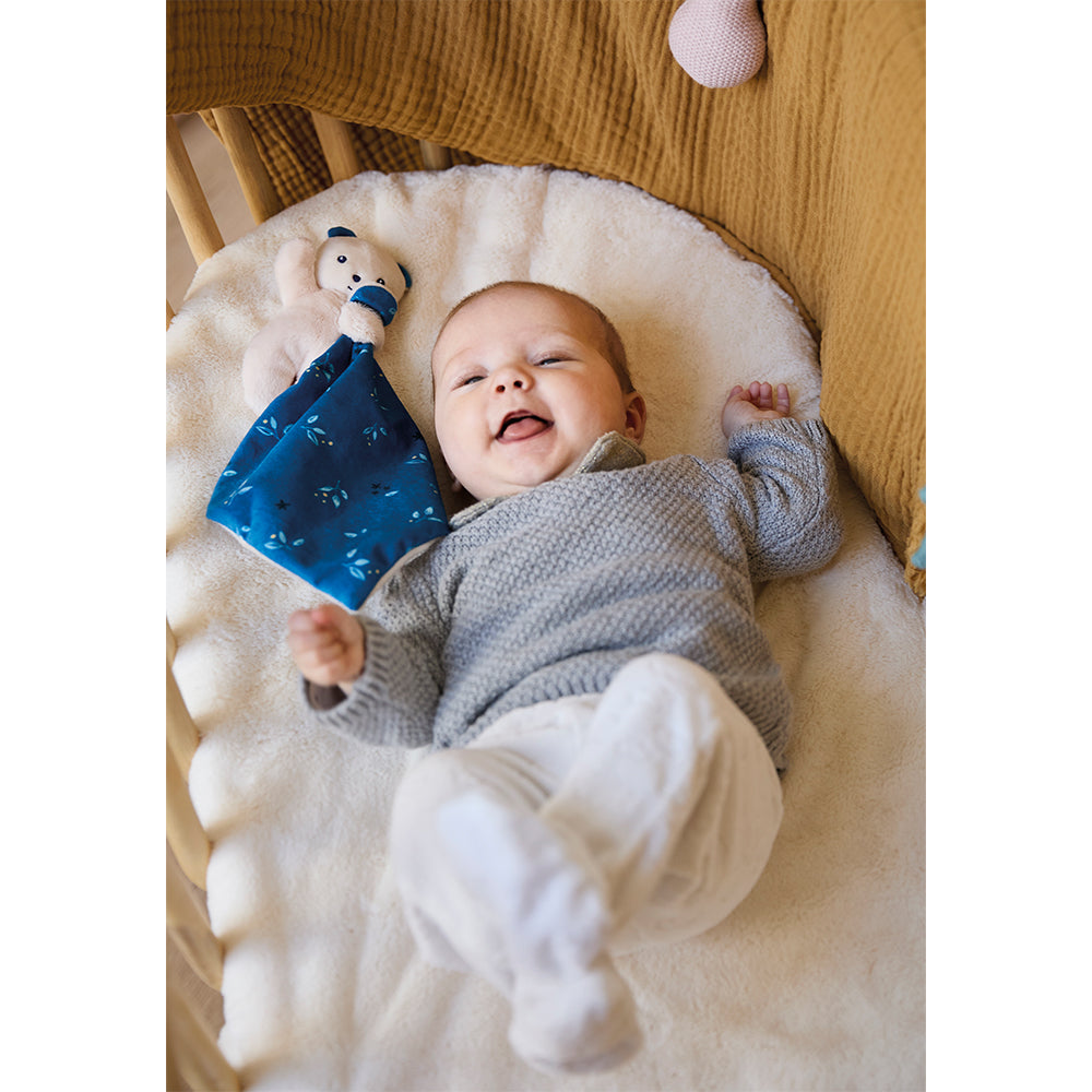 Kaloo knuffeldoekje beer Carre Douceur blauw 0 jr+