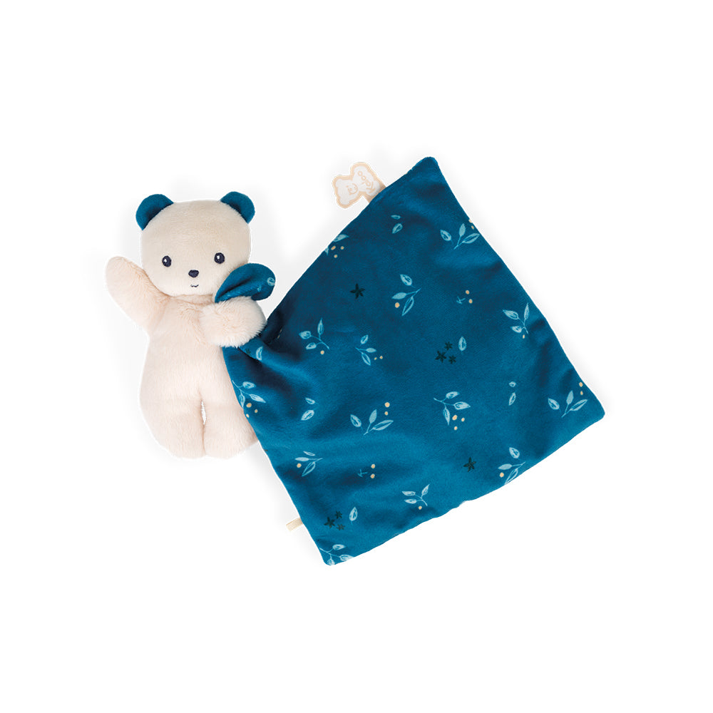 Kaloo knuffeldoekje beer Carre Douceur blauw 0 jr+