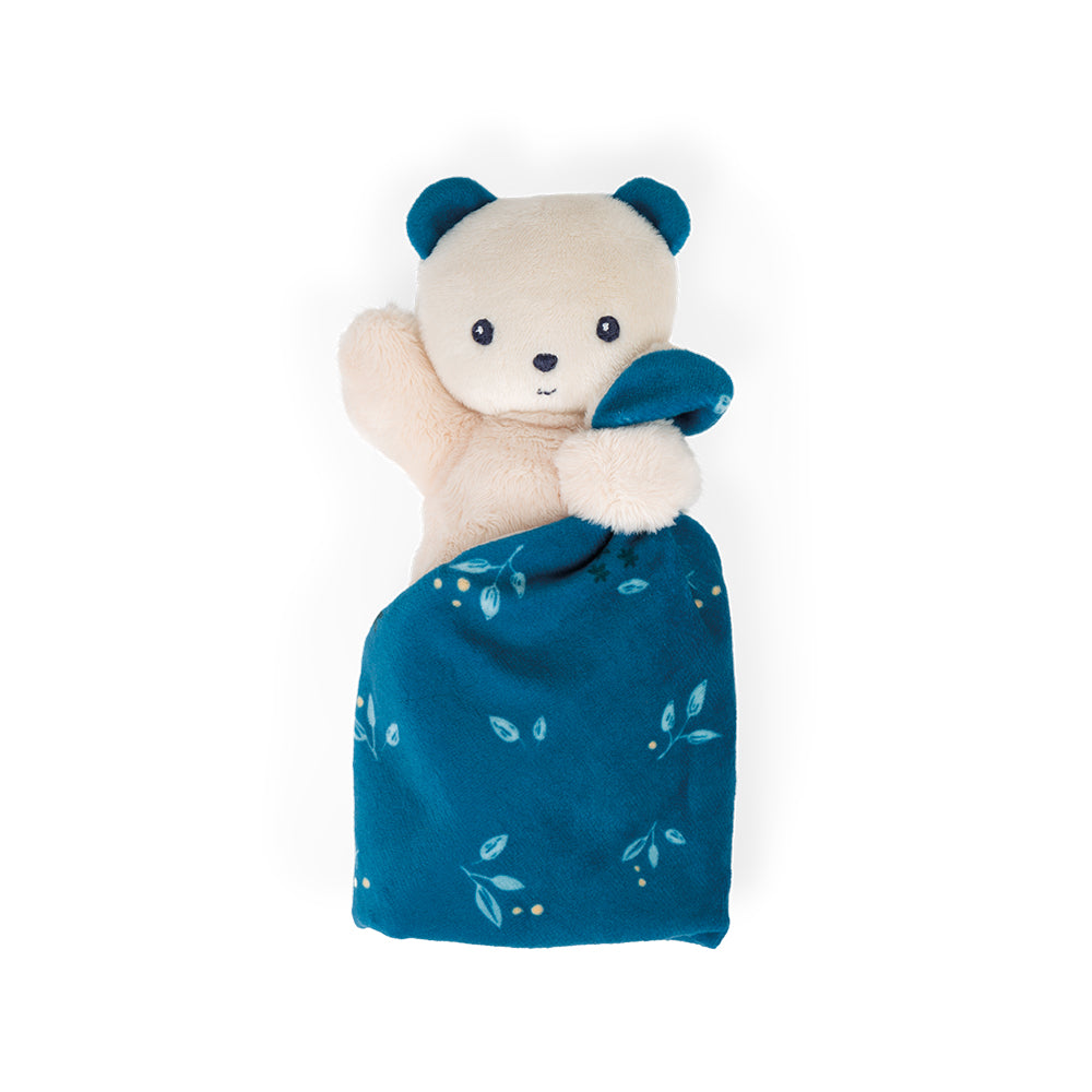 Kaloo knuffeldoekje beer Carre Douceur blauw 0 jr+