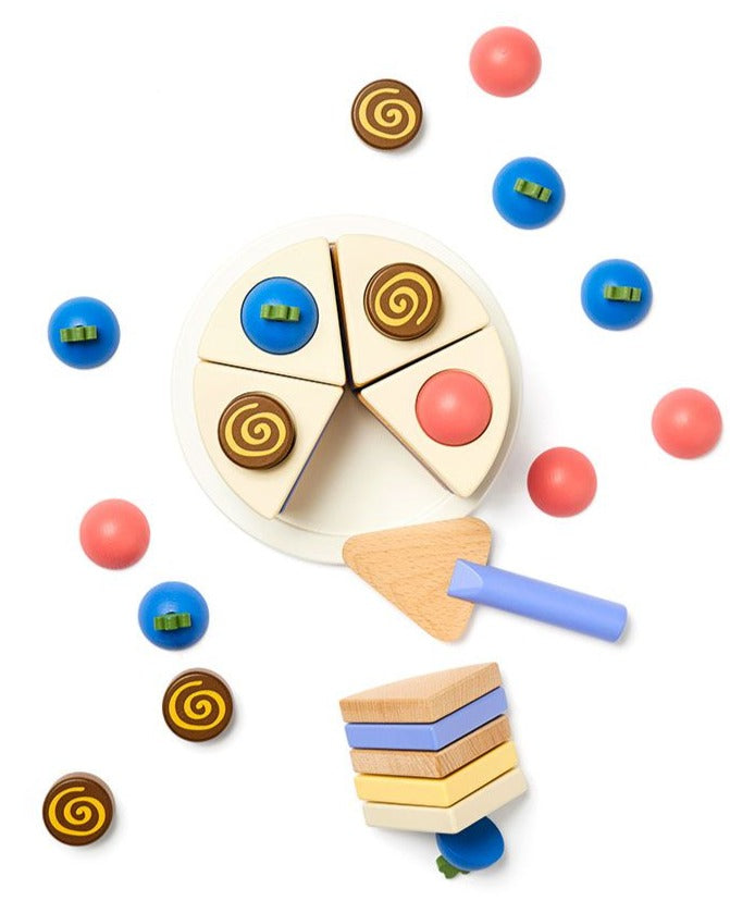 Kids Concept lagen taart Kids hub 3 jr+ beukenhout +MDF