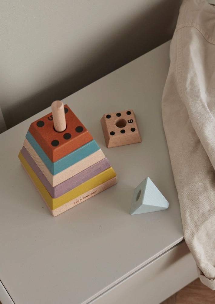 Kids Concept stapeltoren pyramide Neo multi 1 jr+ hout