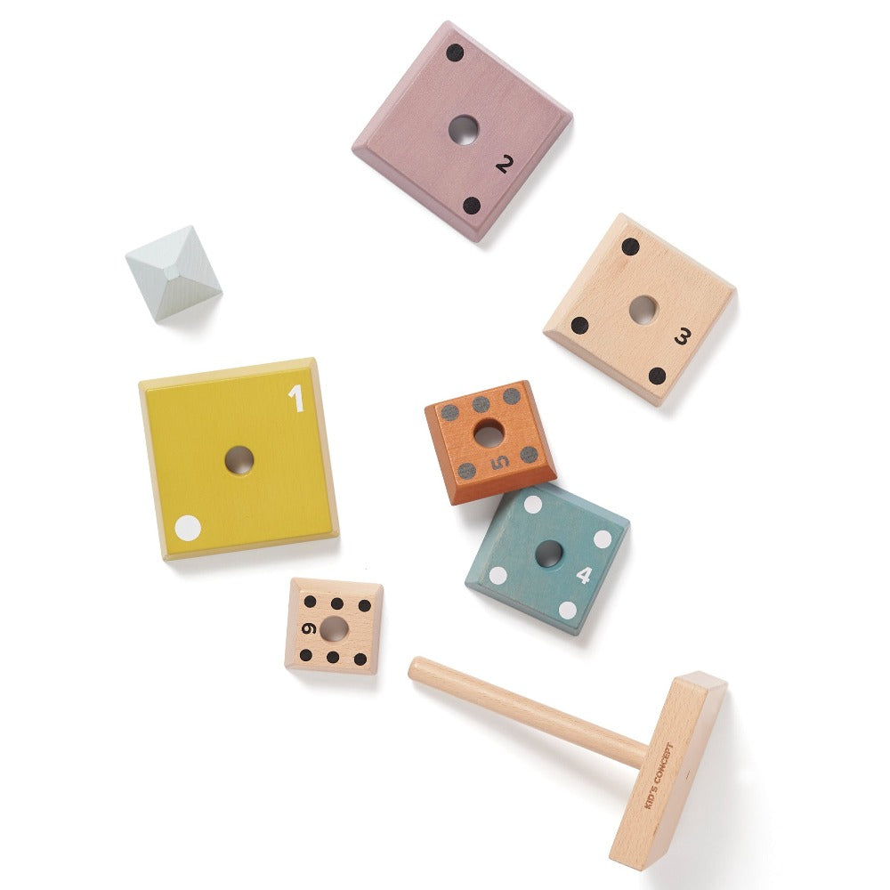 Kids Concept stapeltoren pyramide Neo multi 1 jr+ 1000793