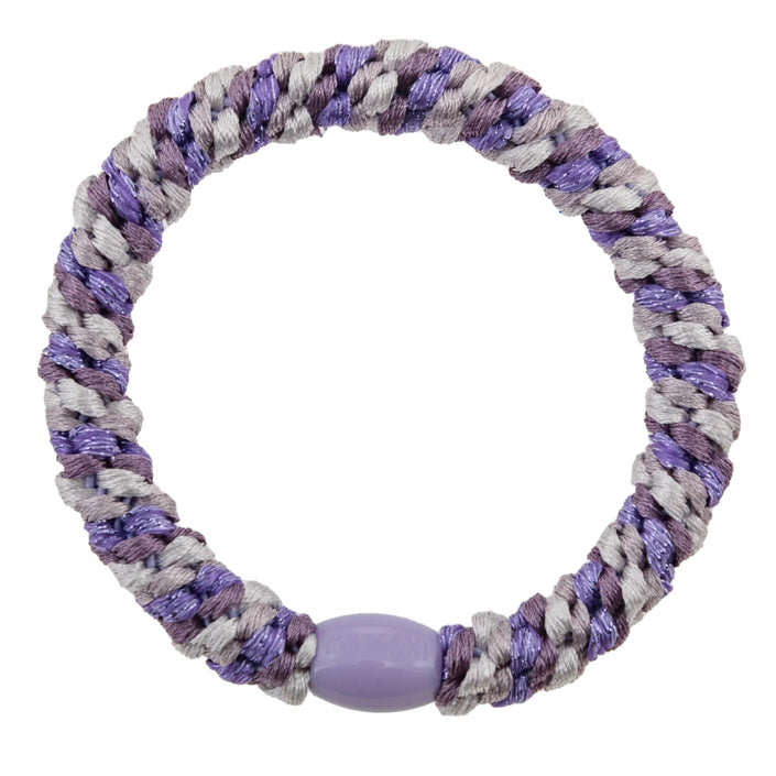 Kknekki haarelastiekje mix lila glitter