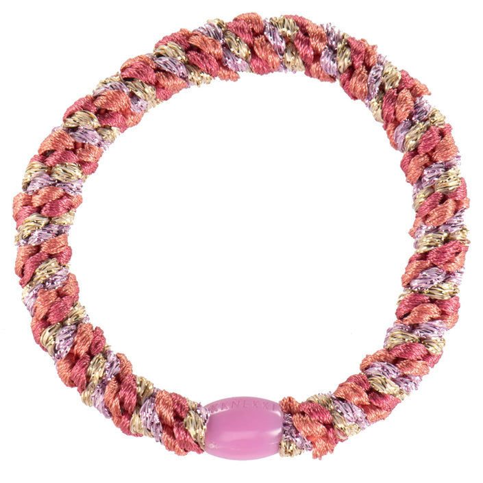 Kknekki haarelastiekje mix lila roze