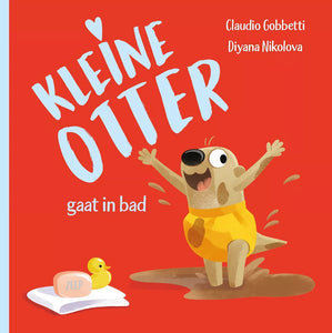 Kleine otter gaat in bad 2 jr+