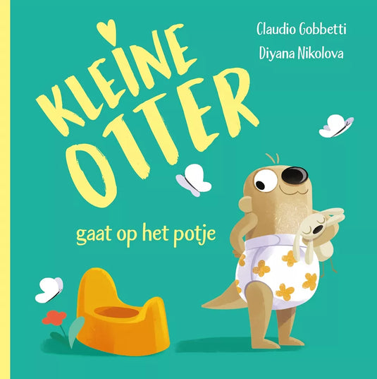Kleine otter gaat op het potje 2 jr+