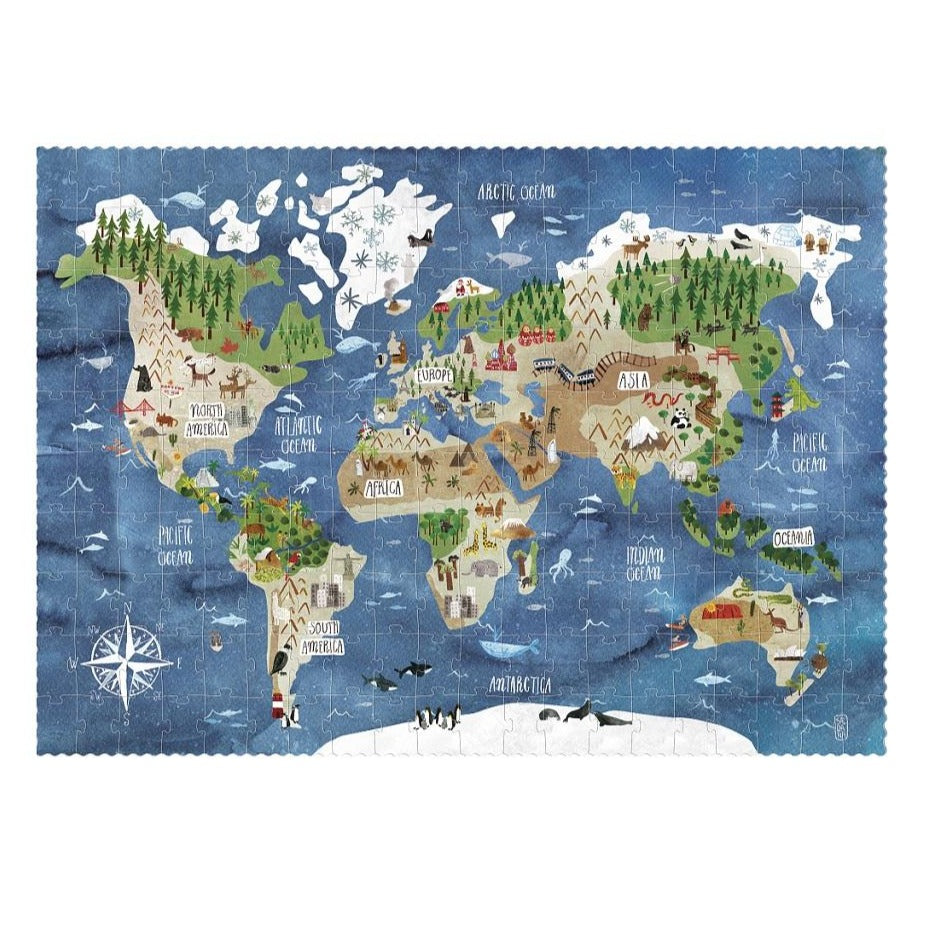 LONDJI puzzel discover the world 6jr+ / 200 stks