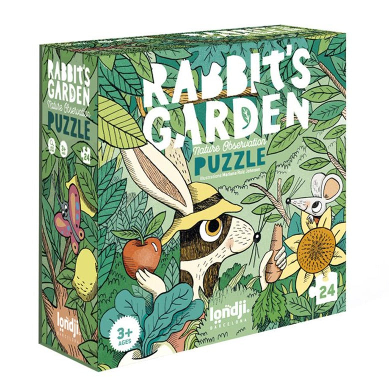 LONDJI puzzel rabbits garden 3jr+ / 24 stks – PSikhouvanjou