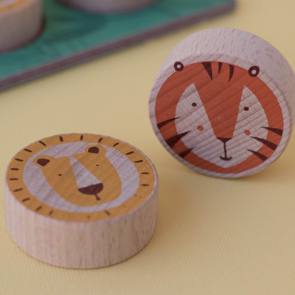 LONDJI spel Lion & tiger 3jr+ beukenhout en recycled karton