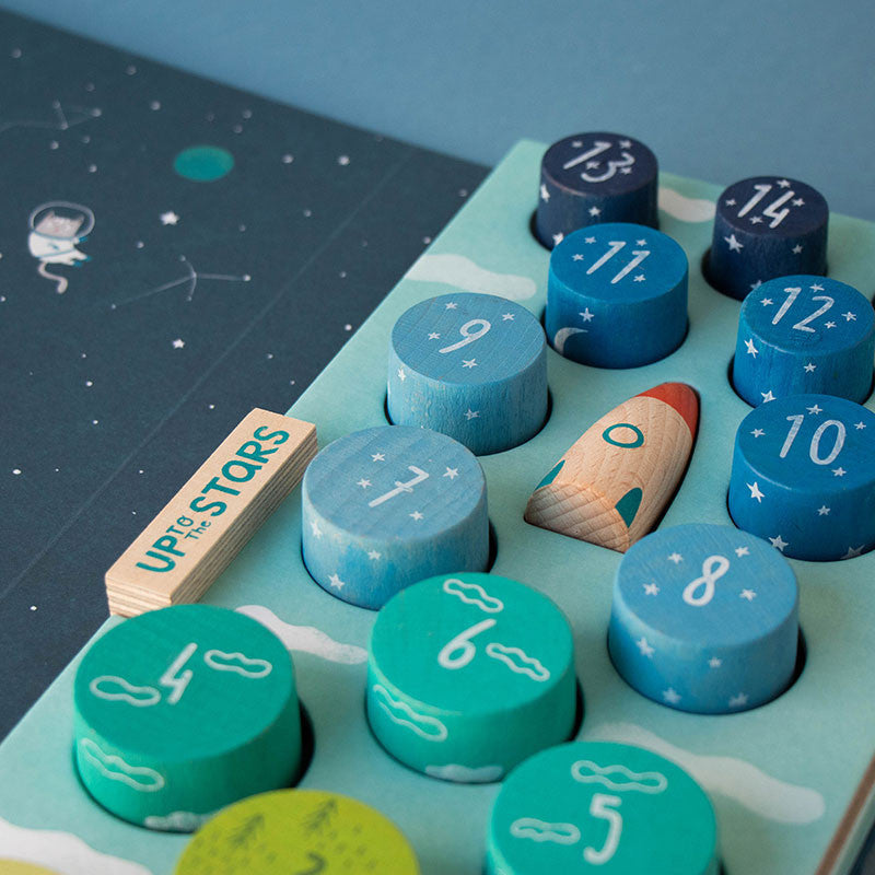 LONDJI stapelspel up to the stars 3 jr+ beukenhout + recycled karton