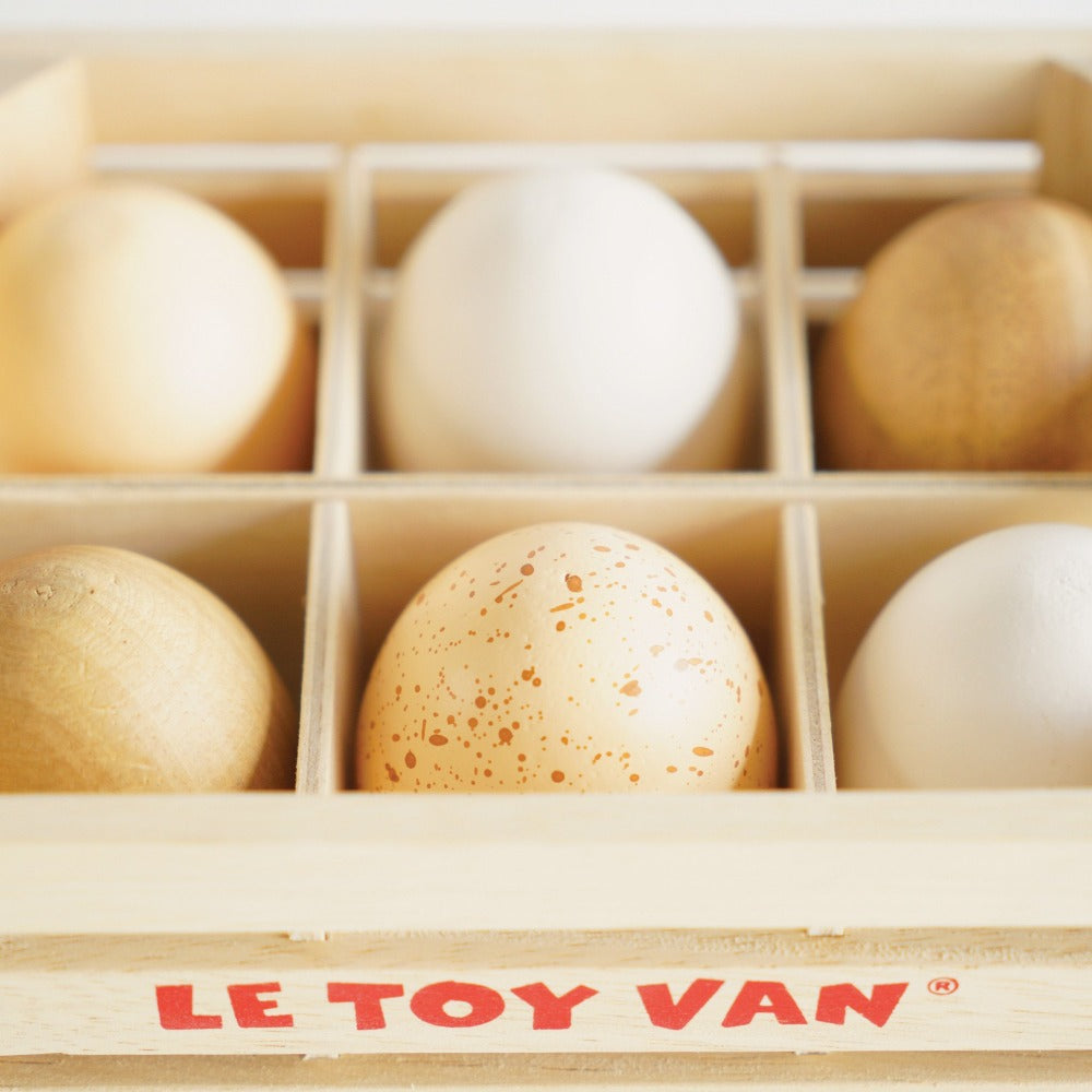 Le Toy Van houten eieren 3 jr+ hout