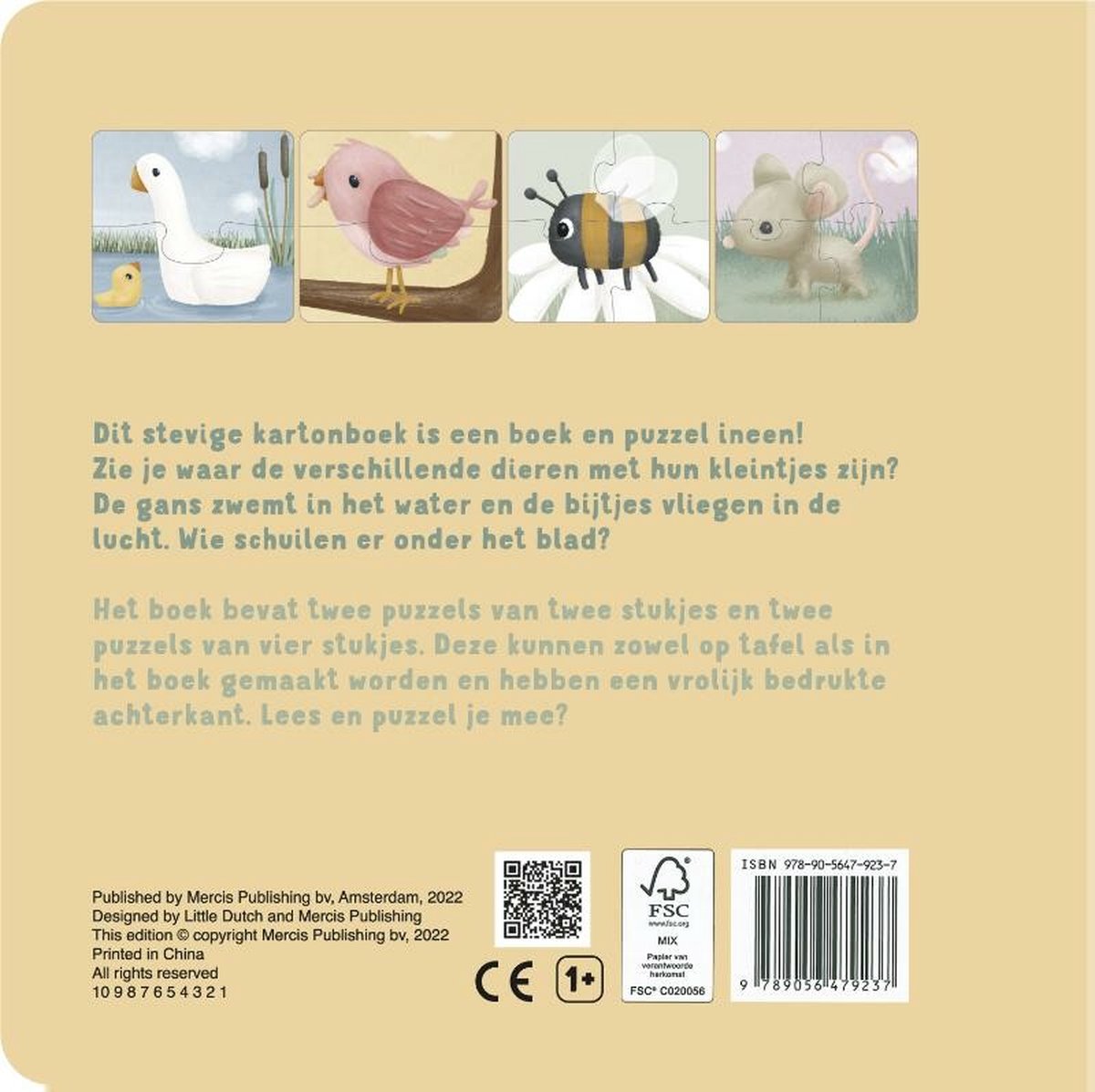 Little Dutch mijn dieren puzzelboek 2 jr+