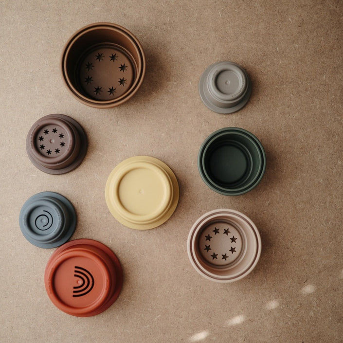 Mushie stapeltoren retro 0 m+