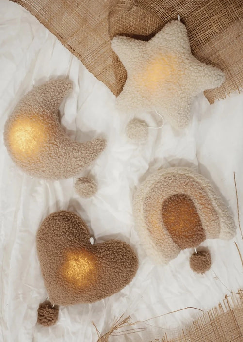 Mrs Ertha muziekdoosje met licht rainbow