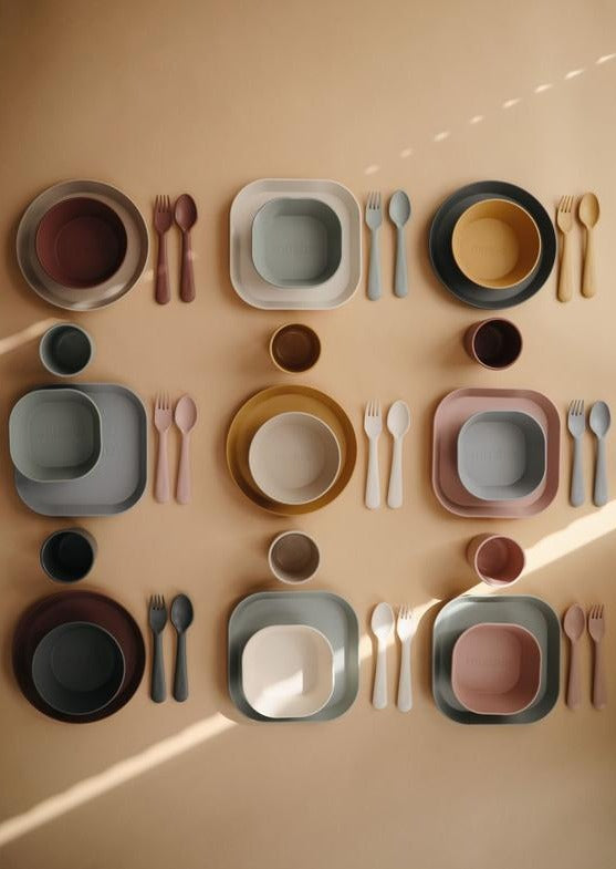 Mushie bestekset beige