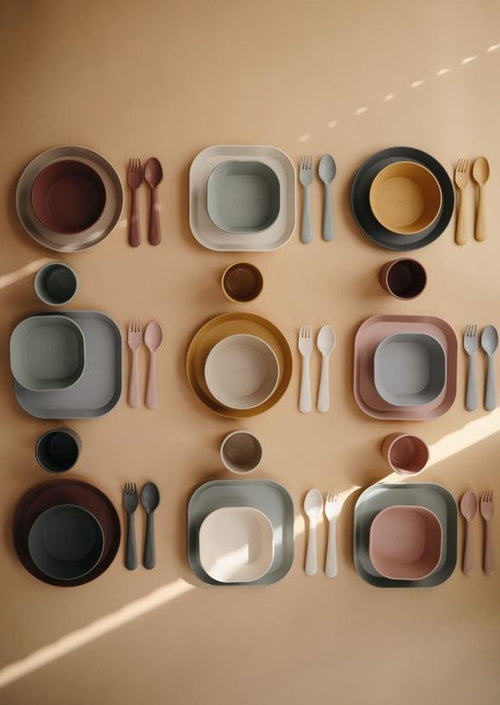 Mushie bestekset blush