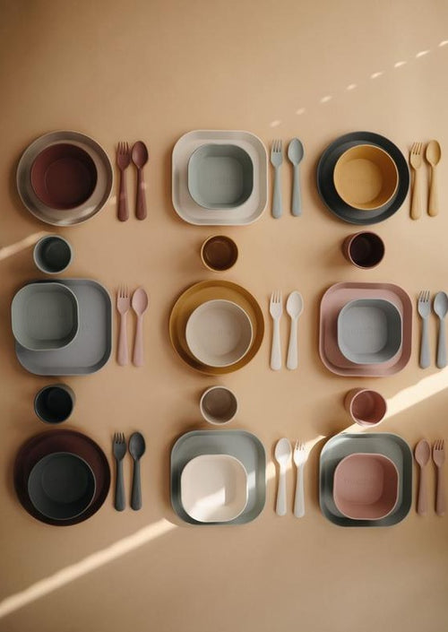 Mushie bestekset mustard