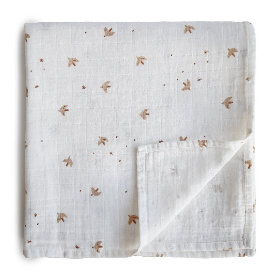 Mushie hydrofiele doek sparrow 120 x 120