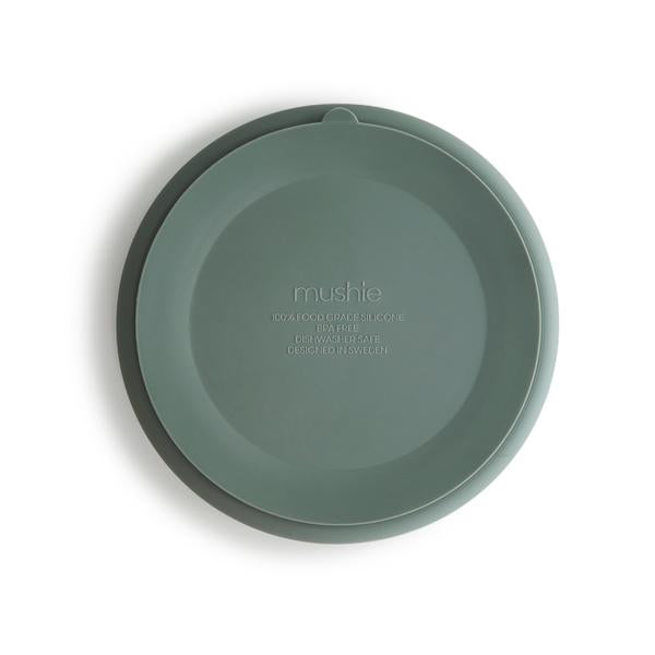Mushie siliconen bord cambridge blue 810052460536